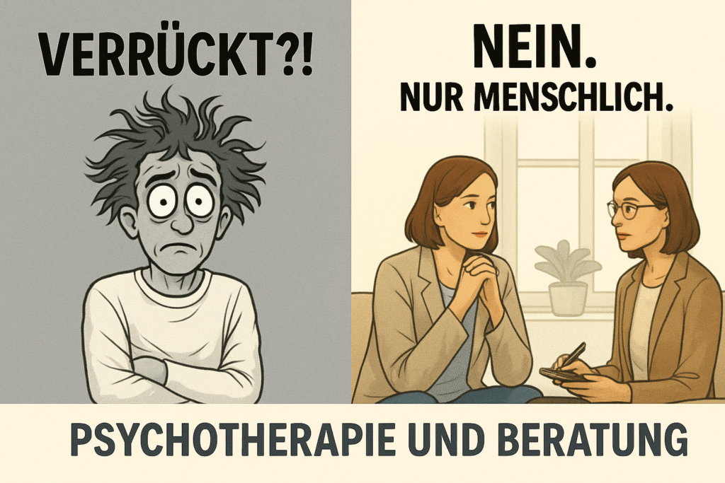 Symbolbild für Vorurteile gegenüber Psychotherapie – Stigmatisierung und Missverständnisse